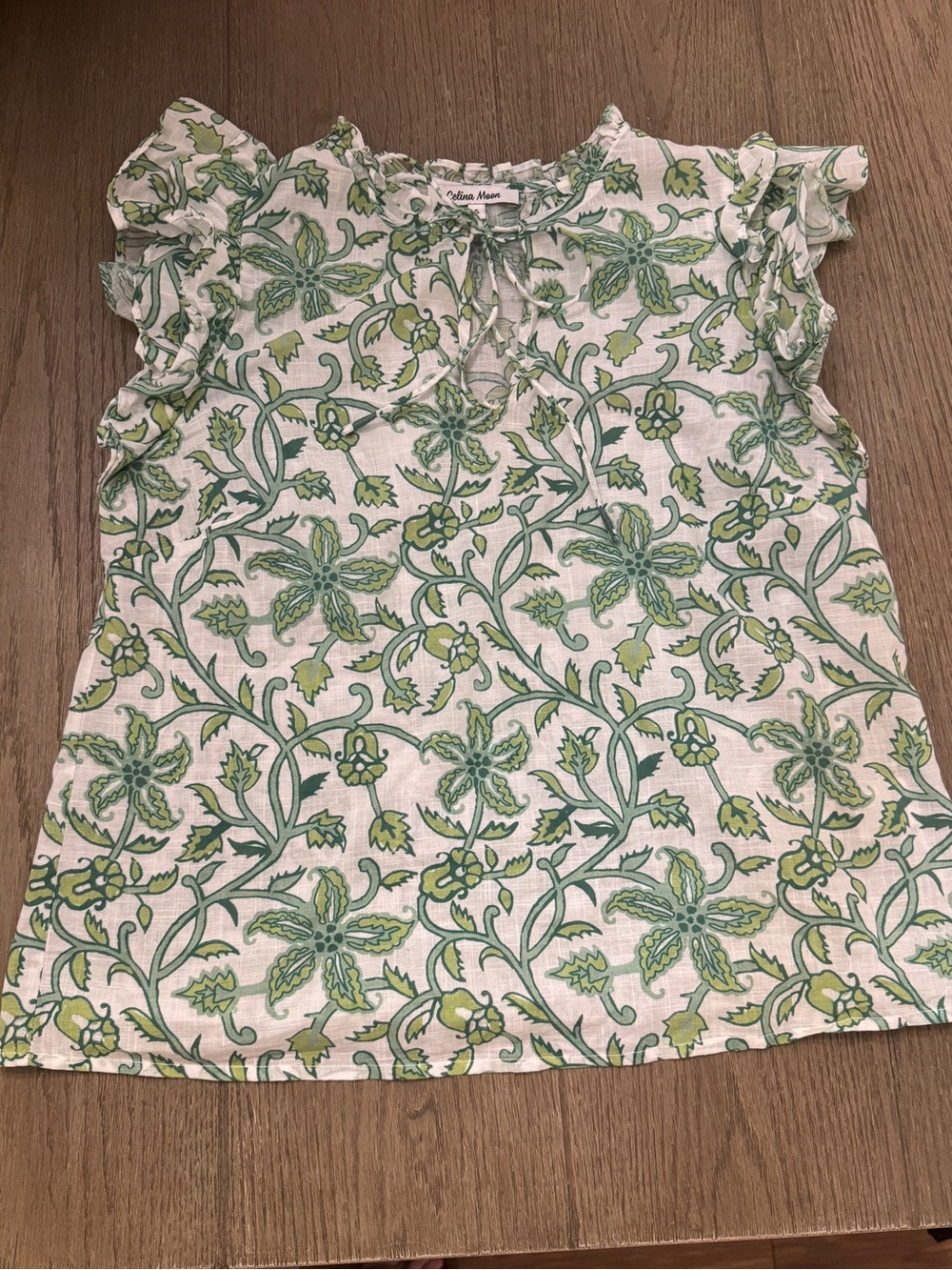 Celina Moon Posey Ruffled Top